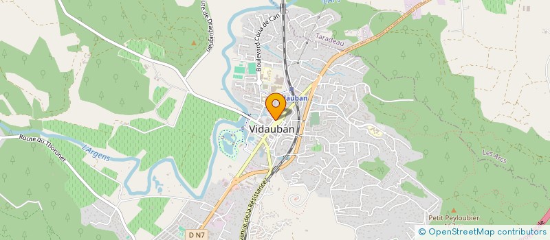localisation de l'entreprise MONSIEUR LARBY TOUIJER  VIDAUBAN