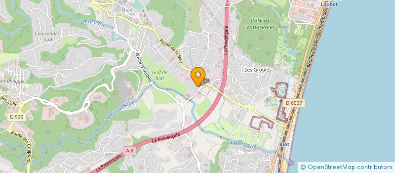 localisation de l'entreprise MONSIEUR LARIBE AUGE  BIOT