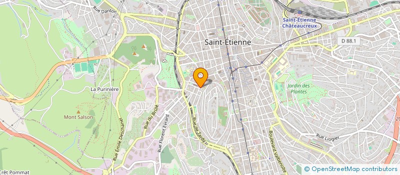 localisation de l'entreprise MONSIEUR LAROUSSI TOUATI  SAINT-ETIENNE