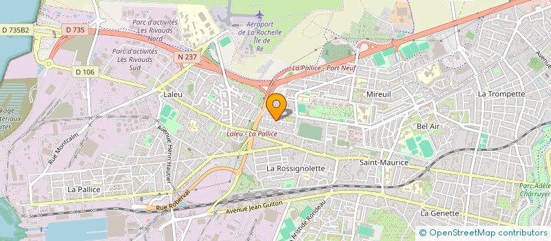 localisation de l'entreprise MONSIEUR LARRY BOUTIN  LA ROCHELLE