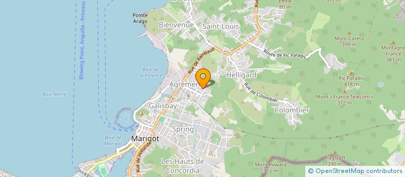 localisation de l'entreprise MONSIEUR LARRY FONCLAUD  SAINT-MARTIN