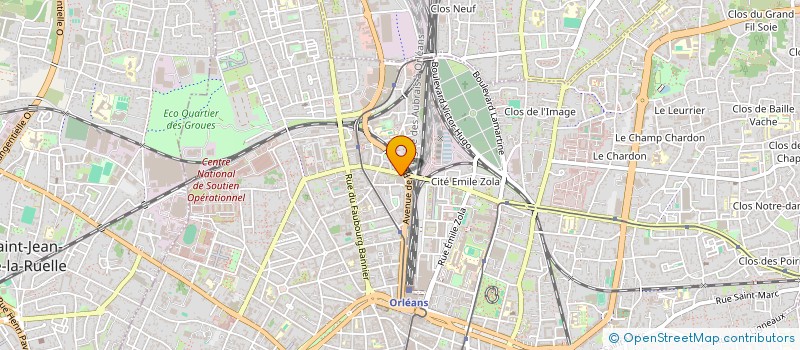 localisation de l'entreprise MONSIEUR LARRY TIENTCHEU NGALEU à ORLEANS
