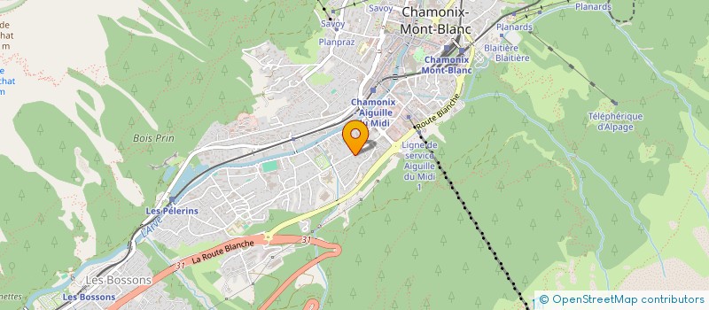 localisation de l'entreprise MONSIEUR LARS KERLIND  CHAMONIX-MONT-BLANC