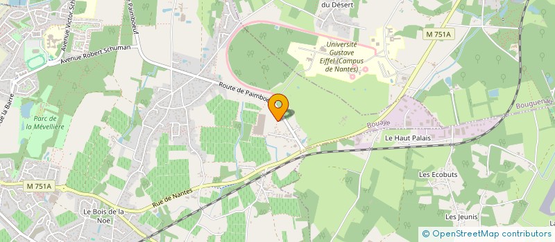 localisation de l'entreprise MONSIEUR LARY LAFLEUR  BOUGUENAIS