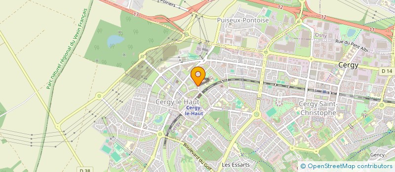 localisation de l'entreprise MONSIEUR LASM HILAIRE GNAGNE  CERGY