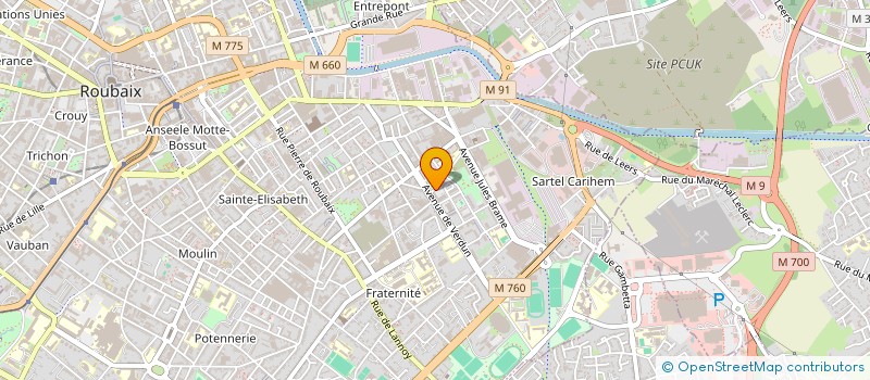 localisation de l'entreprise MONSIEUR LASSAAD GRAGBA  ROUBAIX