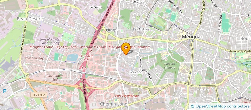 localisation de l'entreprise MONSIEUR LASSAAD HATHEG  MERIGNAC