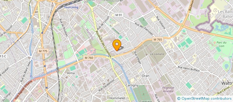 localisation de l'entreprise MONSIEUR LASSAN ABASSI  WATTRELOS