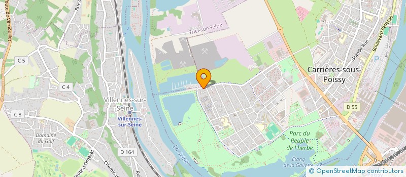 localisation de l'entreprise MONSIEUR LASSANA BIAGUI  CARRIERES-SOUS-POISSY