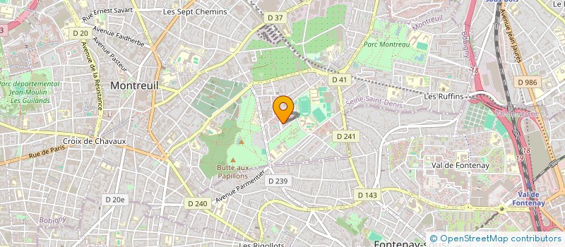localisation de l'entreprise MONSIEUR LASSANA CAMARA à MONTREUIL