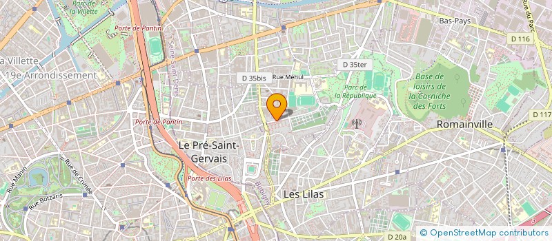 localisation de l'entreprise MONSIEUR LASSANA COULIBALY  PANTIN