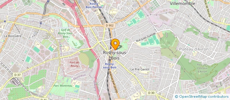 localisation de l'entreprise MONSIEUR LASSANA DANSOKO à ROSNY-SOUS-BOIS
