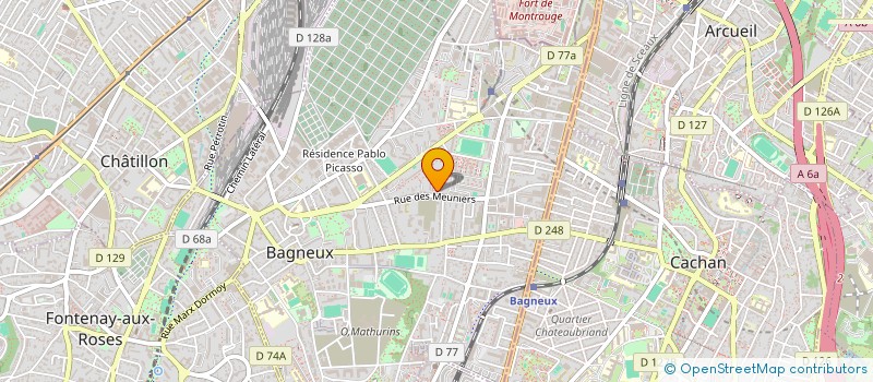 localisation de l'entreprise MONSIEUR LASSANA FOFANA à BAGNEUX