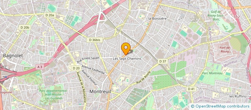 localisation de l'entreprise MONSIEUR LASSANA KONE à MONTREUIL