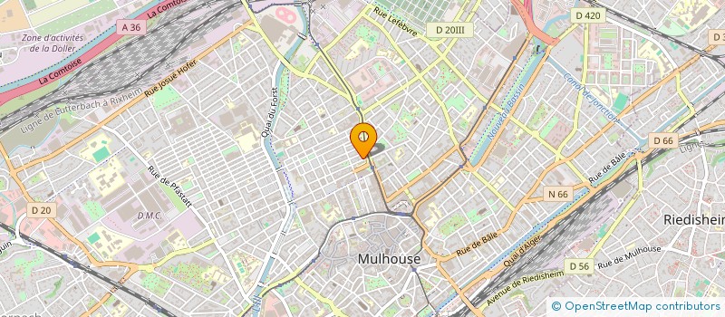 localisation de l'entreprise MONSIEUR LASSANA SACKO  MULHOUSE