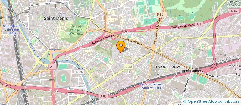 localisation de l'entreprise MONSIEUR LASSANA SIDIBE à LA COURNEUVE