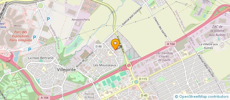 localisation de l'entreprise MONSIEUR LASSANA SY  VILLEPINTE