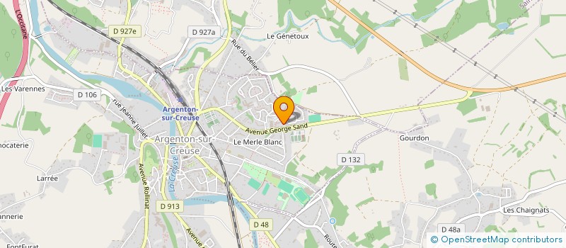 localisation de l'entreprise MONSIEUR LASSANA TOURE à ARGENTON-SUR-CREUSE