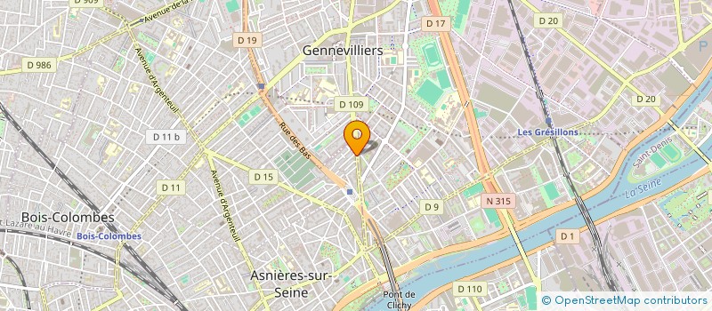 localisation de l'entreprise MONSIEUR LASSINA KAMAGATE à ASNIERES-SUR-SEINE