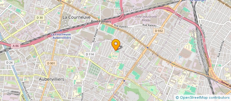 localisation de l'entreprise MONSIEUR LASSINA KEITA  AUBERVILLIERS