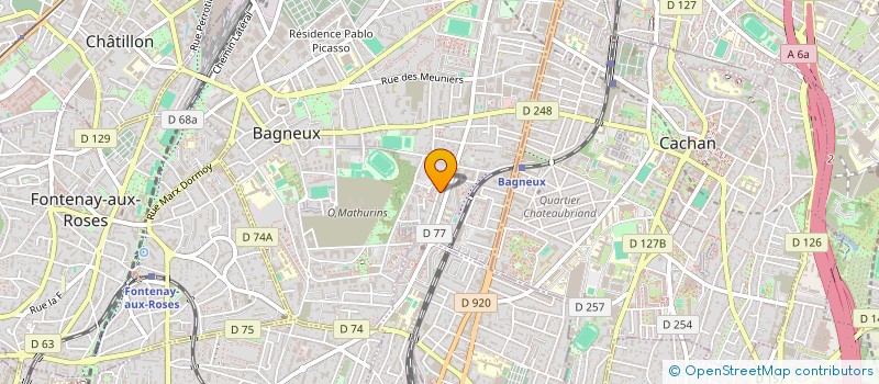 localisation de l'entreprise MONSIEUR LASSINE COULIBALY à BAGNEUX