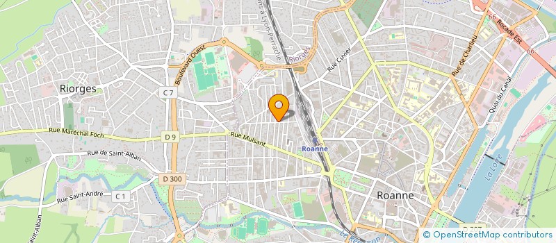 localisation de l'entreprise MONSIEUR LASSINE FOFANA  ROANNE