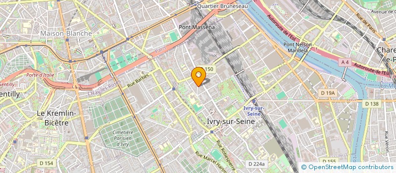 localisation de l'entreprise MONSIEUR LASSINE KONE  IVRY-SUR-SEINE