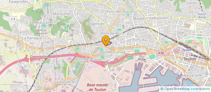 localisation de l'entreprise MONSIEUR LASZLO VARADI  TOULON