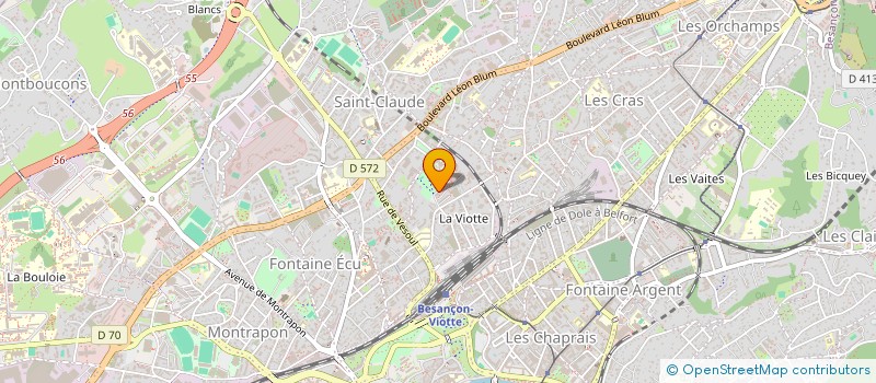 localisation de l'entreprise MONSIEUR LAT N DIAYE  BESANCON