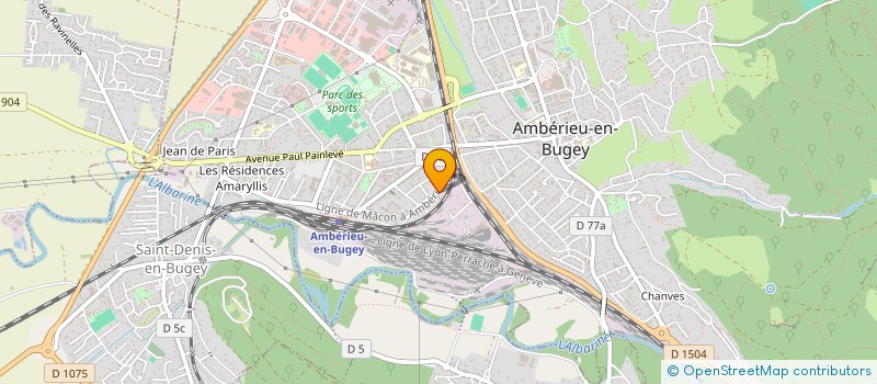 localisation de l'entreprise MONSIEUR LATIF AYYILDIZ  AMBERIEU-EN-BUGEY