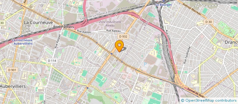 localisation de l'entreprise MONSIEUR LATIF BAH à LA COURNEUVE