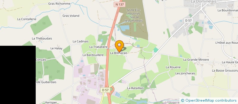 localisation de l'entreprise MONSIEUR LATOUCHE PIERRE  GRAND-FOUGERAY