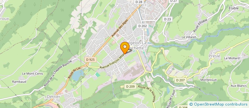 localisation de l'entreprise MONSIEUR LAURA RICHARD  VALGELON-LA ROCHETTE