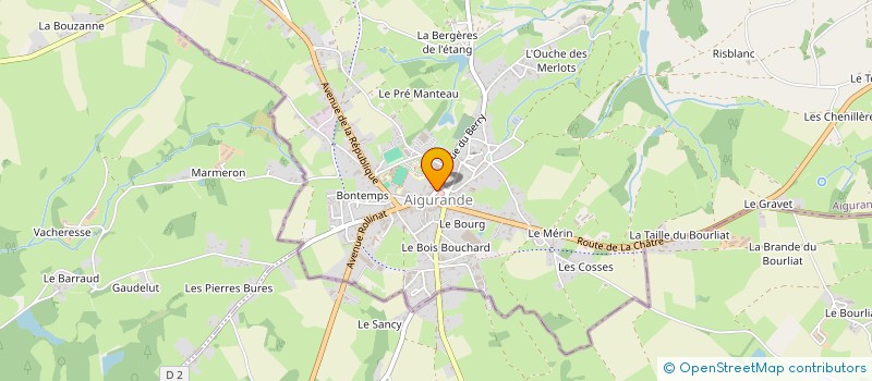 localisation de l'entreprise MONSIEUR LAURE MARZIN à AIGURANDE