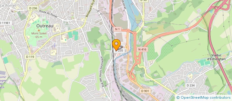 localisation de l'entreprise MONSIEUR LAURENCE BIVET  OUTREAU