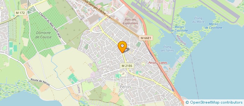 localisation de l'entreprise MONSIEUR LAURENCE LEMAIRE  PEROLS