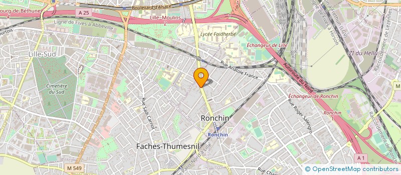localisation de l'entreprise MONSIEUR LAURENCE RETOURNE à RONCHIN