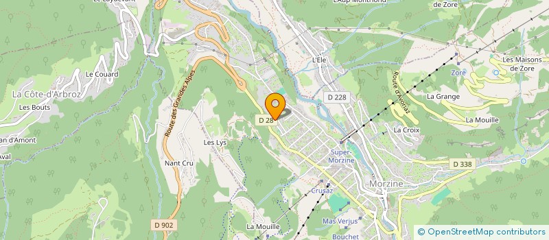 localisation de l'entreprise MONSIEUR LAURENCE STEVENSON  MORZINE