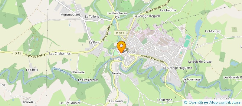 localisation de l'entreprise MONSIEUR LAURENS VAN DER LEIJ à BOUSSAC
