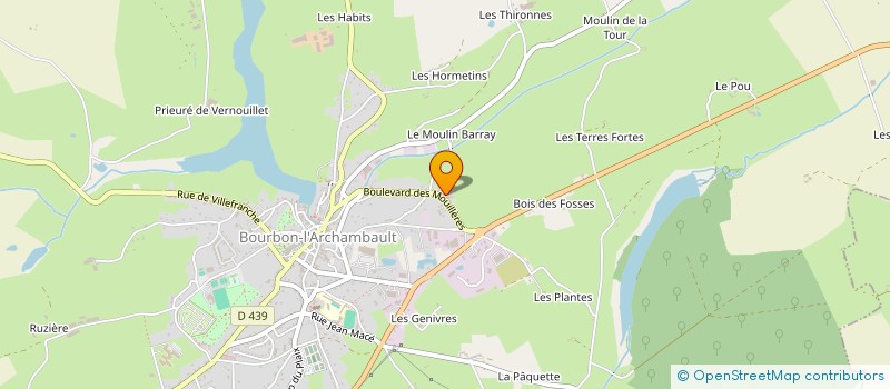 localisation de l'entreprise MONSIEUR LAURENS VAN ROOMEN  BOURBON-L'ARCHAMBAULT