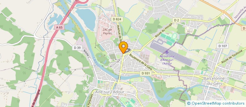 localisation de l'entreprise MONSIEUR LAURENT ABAT  AIRE-SUR-L'ADOUR