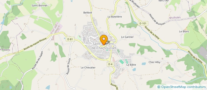 localisation de l'entreprise MONSIEUR LAURENT ABEL  SAINT-LAURENT-DE-CHAMOUSSET