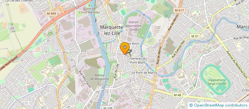 localisation de l'entreprise MONSIEUR LAURENT ABOUCAYA  MARQUETTE-LEZ-LILLE