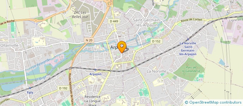localisation de l'entreprise MONSIEUR LAURENT ACHER à ARPAJON