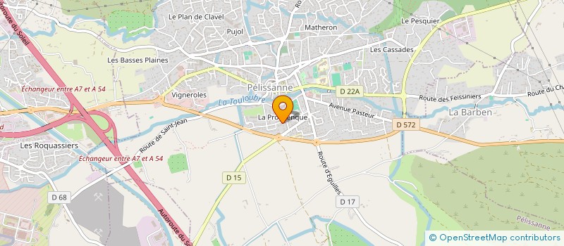 localisation de l'entreprise MONSIEUR LAURENT AGUSTI à PELISSANNE