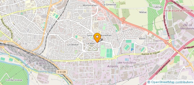 localisation de l'entreprise MONSIEUR LAURENT AIGLE à BEZIERS