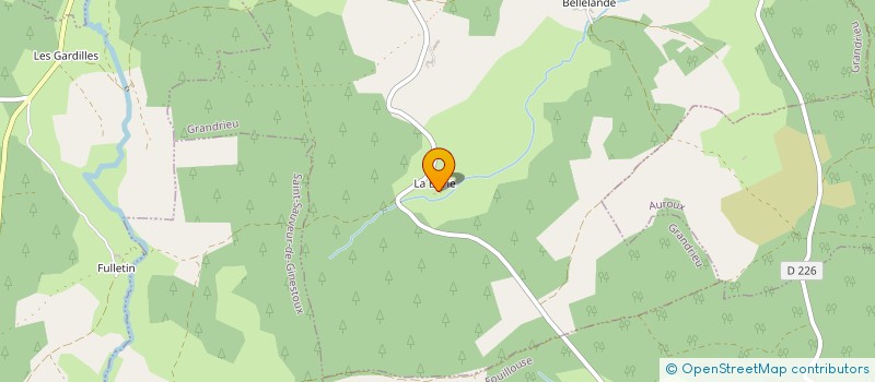 localisation de l'entreprise MONSIEUR LAURENT AJASSE  GRANDRIEU