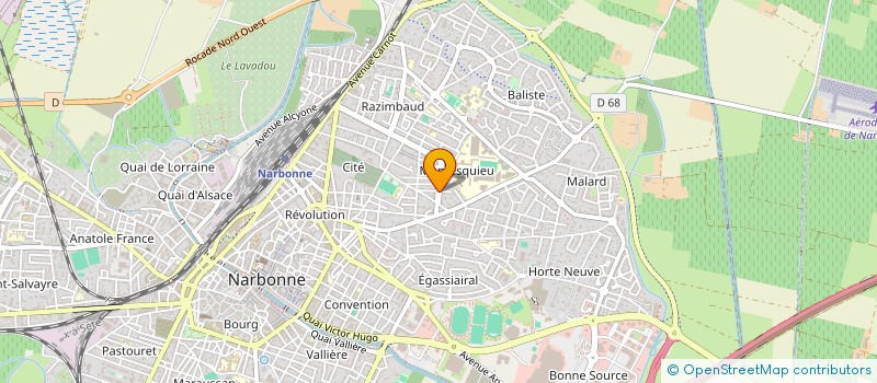 localisation de l'entreprise MONSIEUR LAURENT ALBERT  NARBONNE