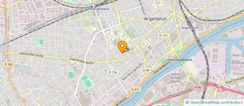 localisation de l'entreprise MONSIEUR LAURENT ALBIN  ARGENTEUIL