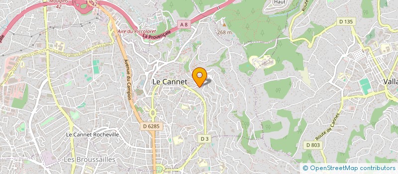 localisation de l'entreprise MONSIEUR LAURENT ALBOUY à LE CANNET